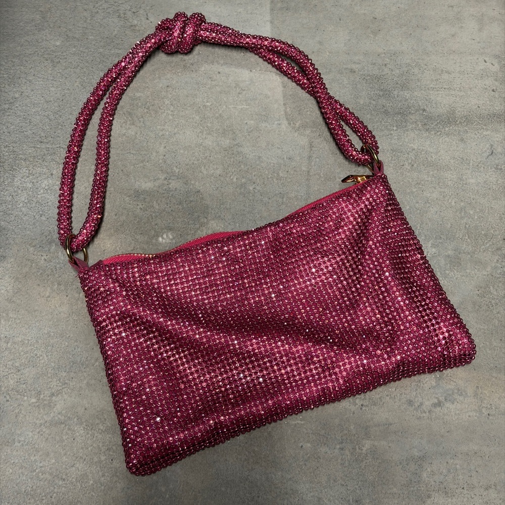 Pink Beaded Women's Bag